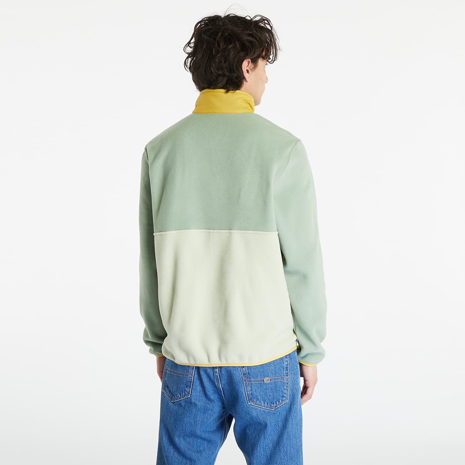 Hoodies en truien Patagonia M's Microdini 1/2 Zip P/O Green