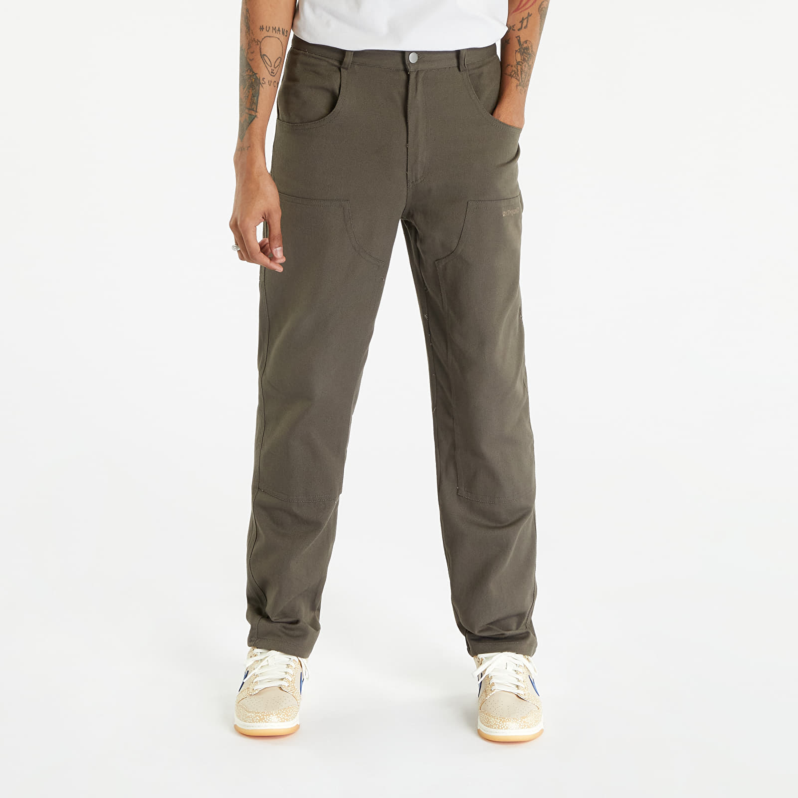 Džínsy a nohavice Sixth June Carpenter Pants Dark Green