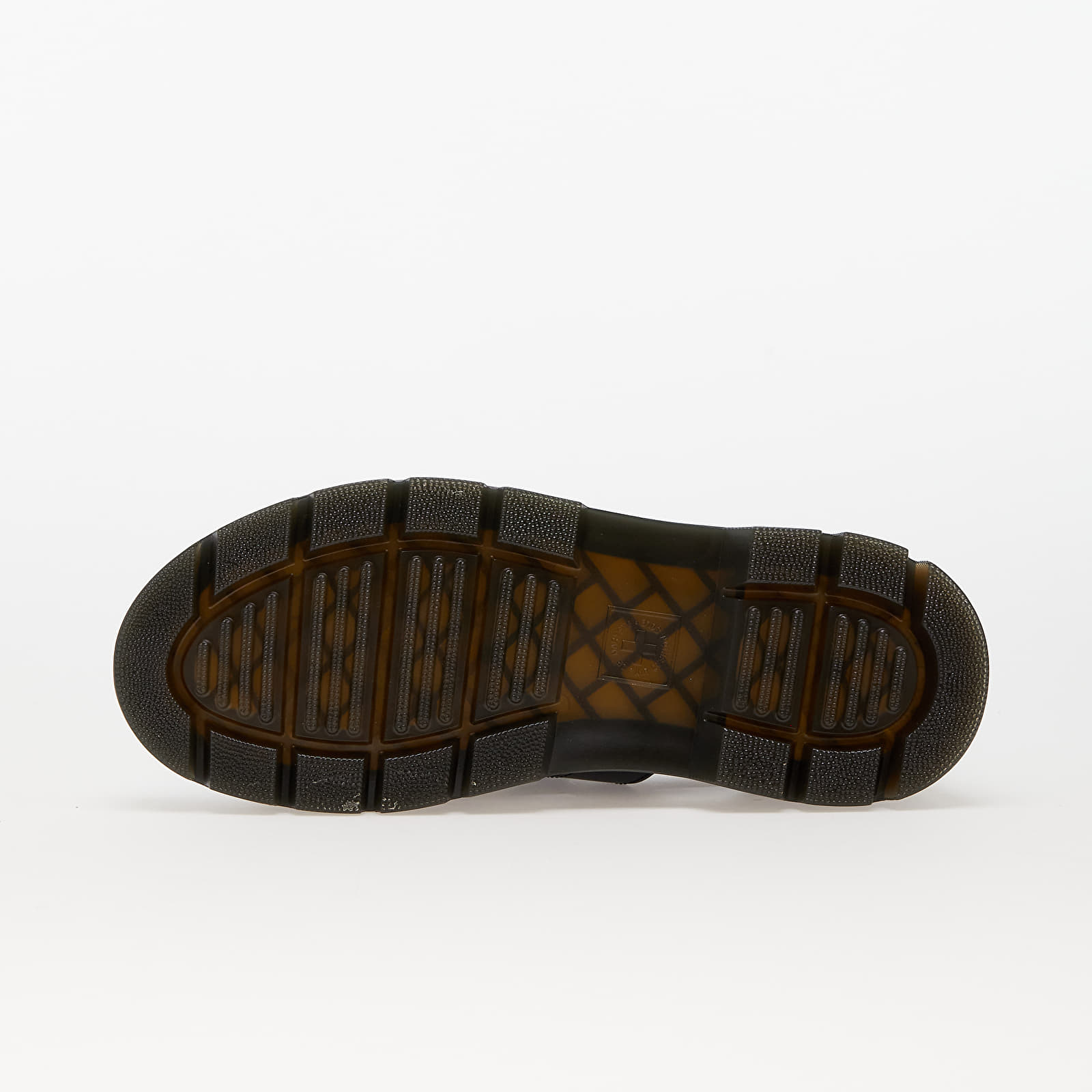 Men's sneakers and shoes Dr. Martens Pearson II Multi Strap Sandal Black Lustre Coated Leather & Black/ Dms Yellow Airwair Webbing