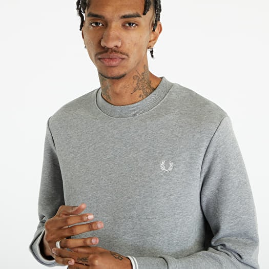 Sweatshirts FRED PERRY Crew Neck Sweatshirt Steel Marl Queens