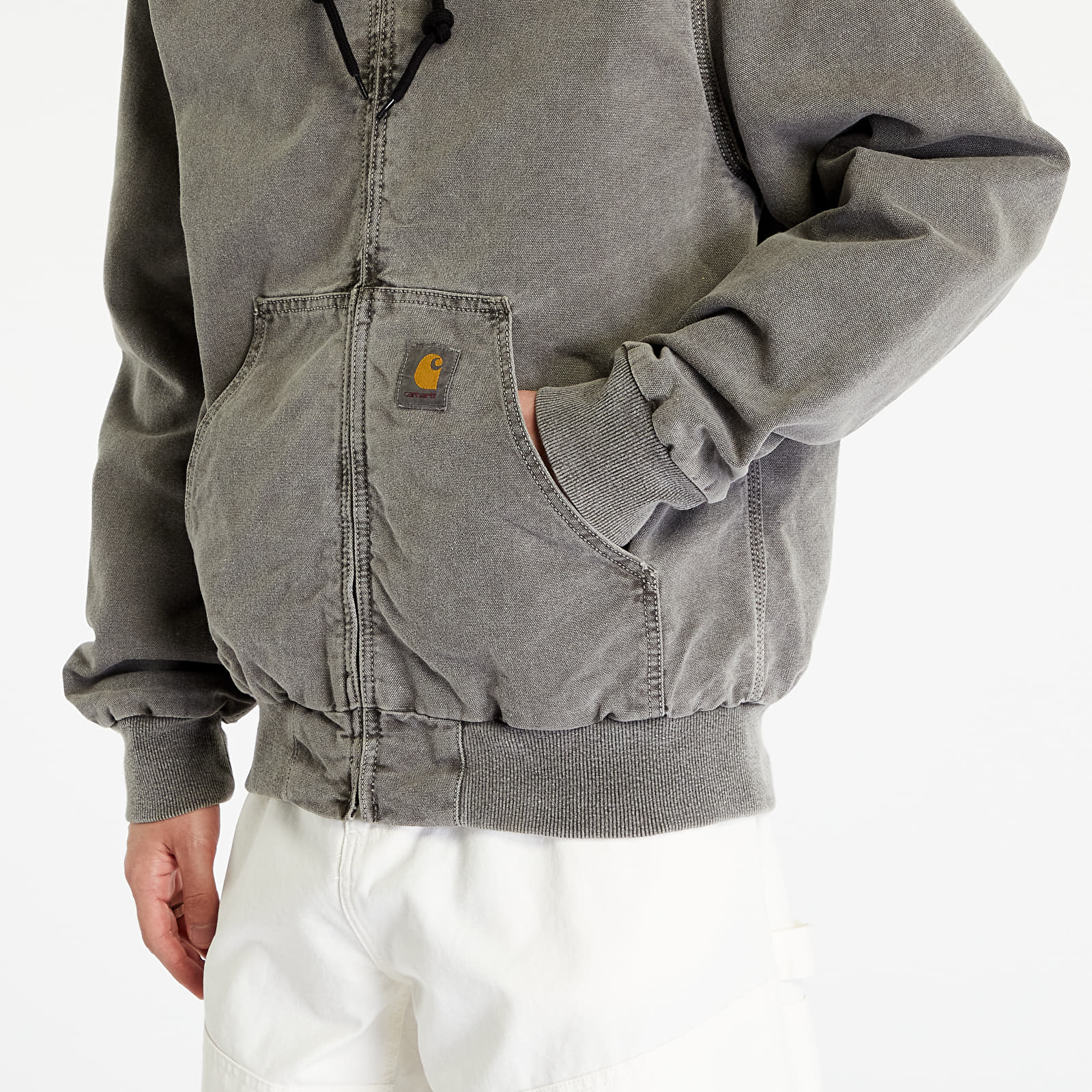 Kurtki Carhartt WIP Active Jacket UNISEX Black Faded