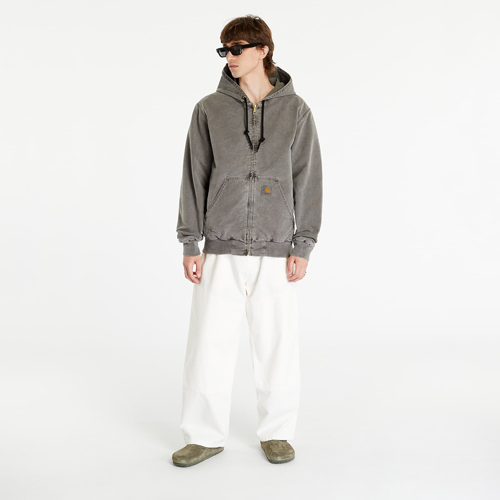 Kurtki Carhartt WIP Active Jacket UNISEX Black Faded
