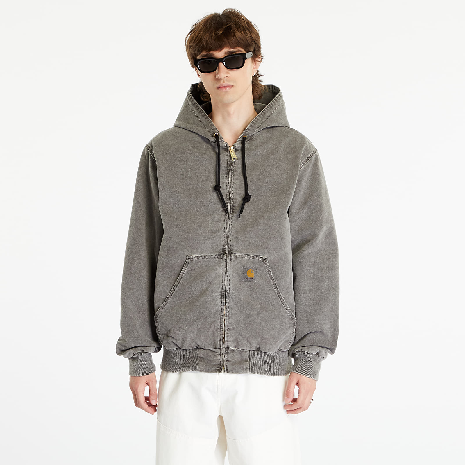 Kurtki Carhartt WIP Active Jacket UNISEX Black Faded