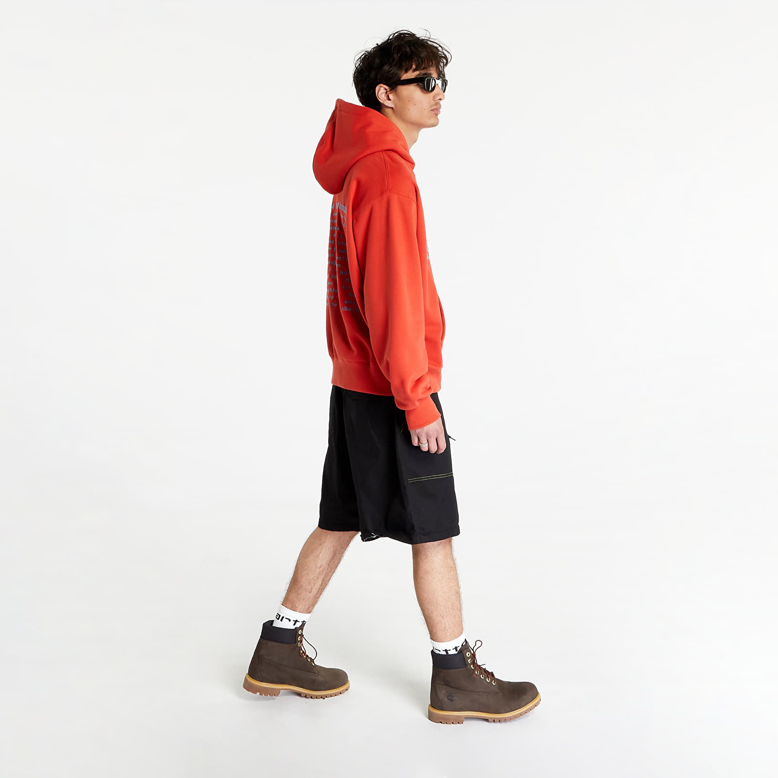 Mikinas ar kapuci un sporta krekli PLEASURES Evolution Zip Up Hoodie Red