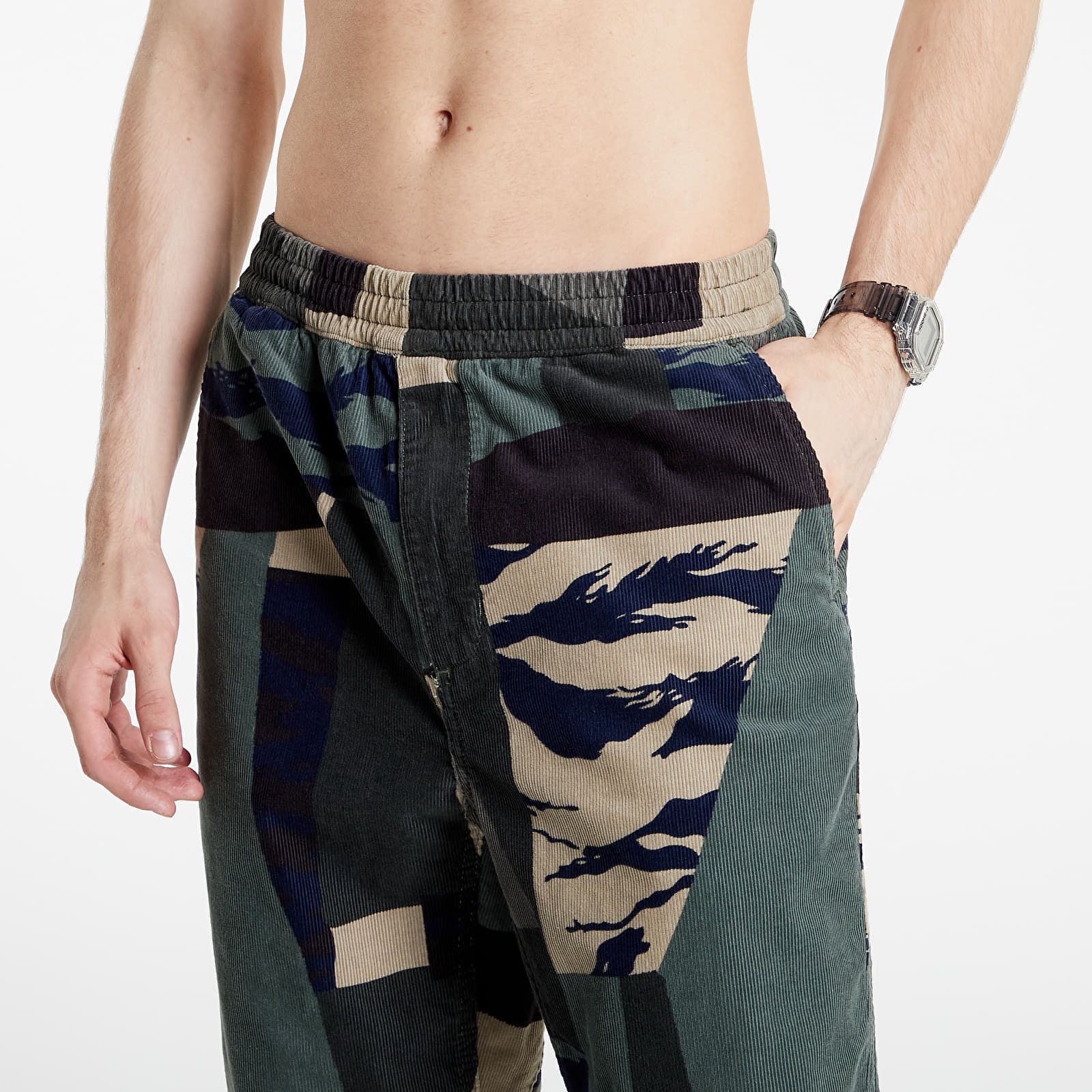 Bikses Carhartt WIP Flint Pant Camo Mend Rinsed