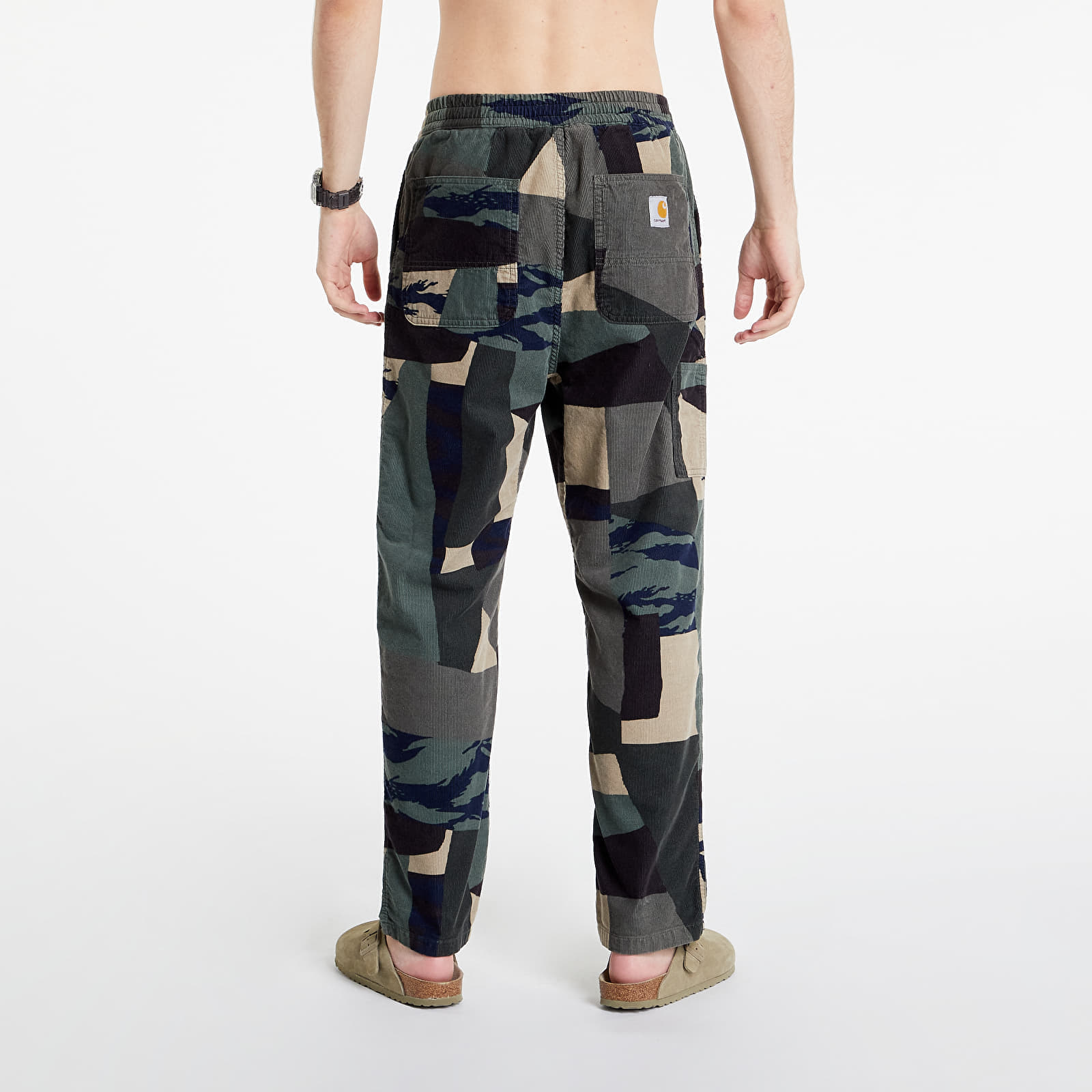 Bikses Carhartt WIP Flint Pant Camo Mend Rinsed