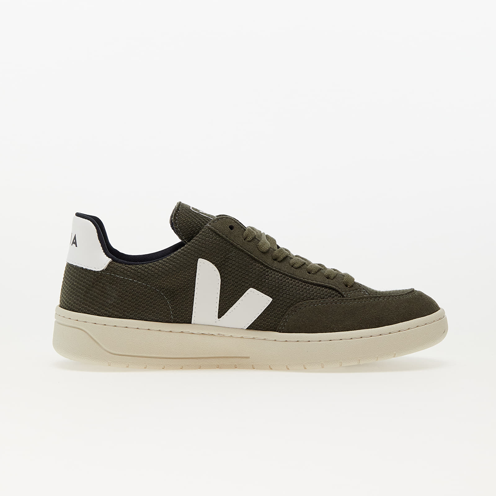 Zapatillas Hombre Veja V-12 B-Mesh Olive/ White