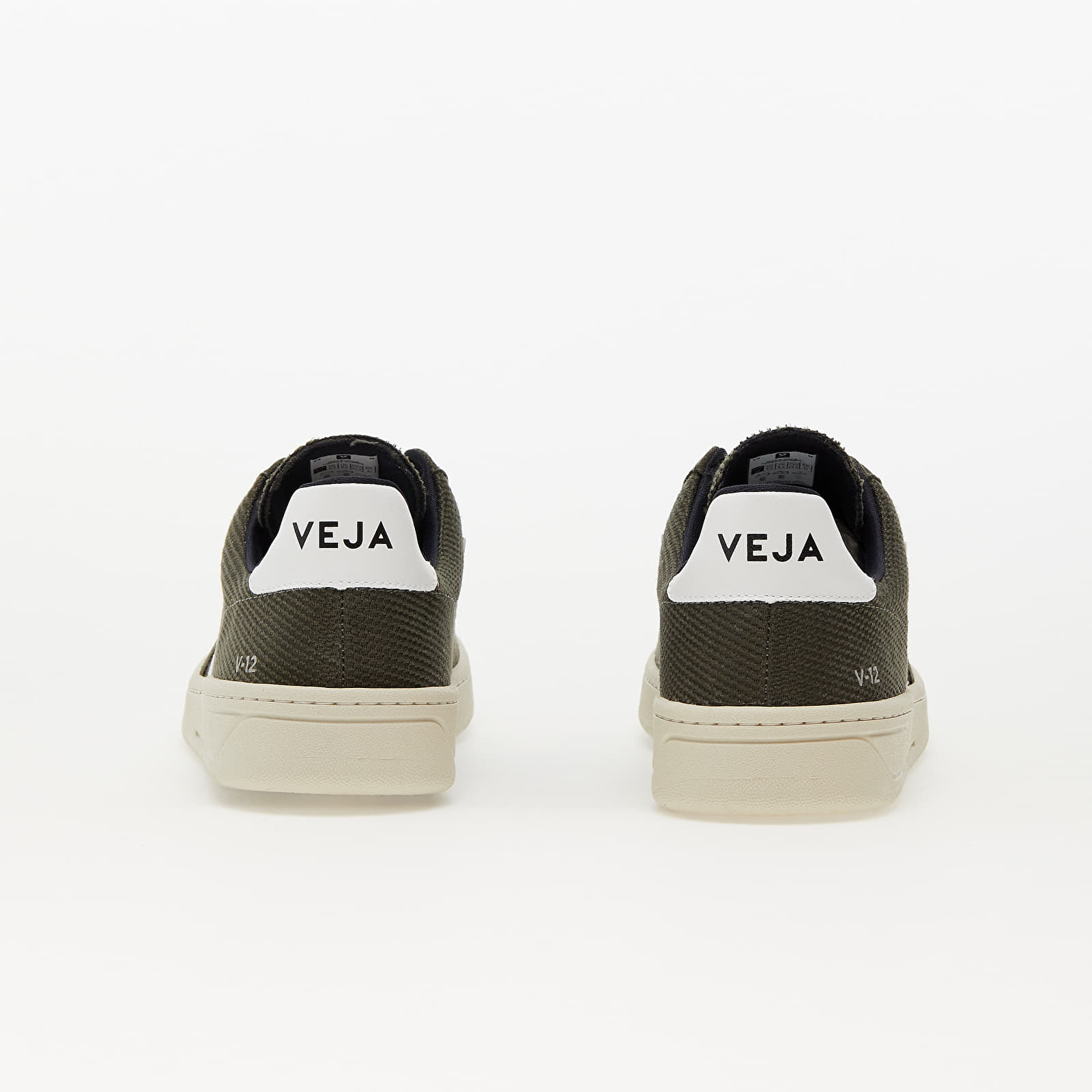Zapatillas Hombre Veja V-12 B-Mesh Olive/ White