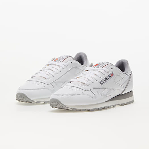 Men's shoes Reebok Classic Leather Vintage 40Th Ftw White/ Chalk/ Multi  Solid Grey | Queens