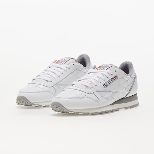 Reebok classic leather store grey white black