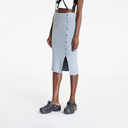 Button down cheap grey skirt