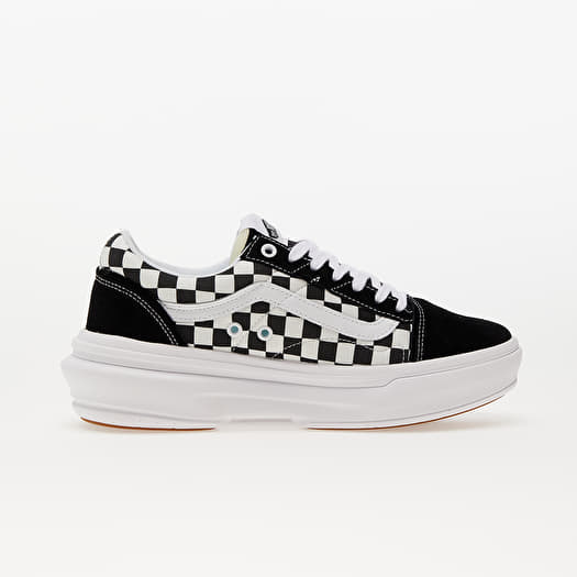 Vans Old Skool Overt CC Checkerboard Sneakers in Black and White