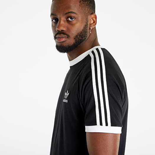 T-shirts adidas Originals 3-Stripes Short Sleeve Tee Black | Queens