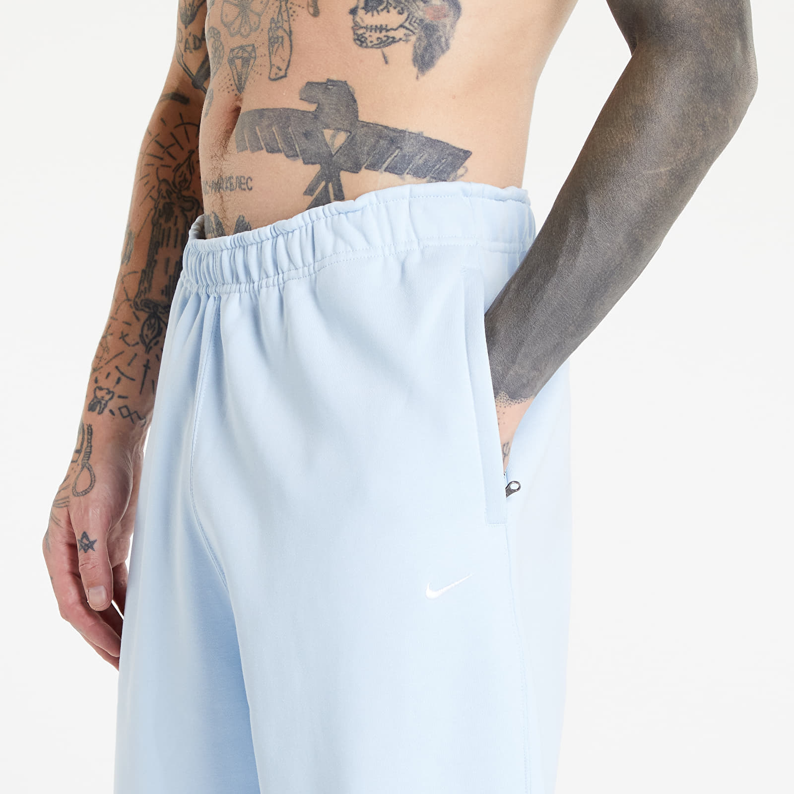 Hlače Nike Solo Swoosh Men's Fleece Pants Celestine Blue/ White