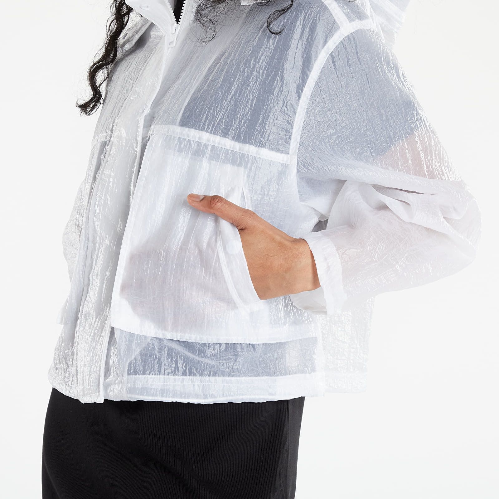 Jacken CALVIN KLEIN JEANS Wet Look Oversized Jacket Bright White
