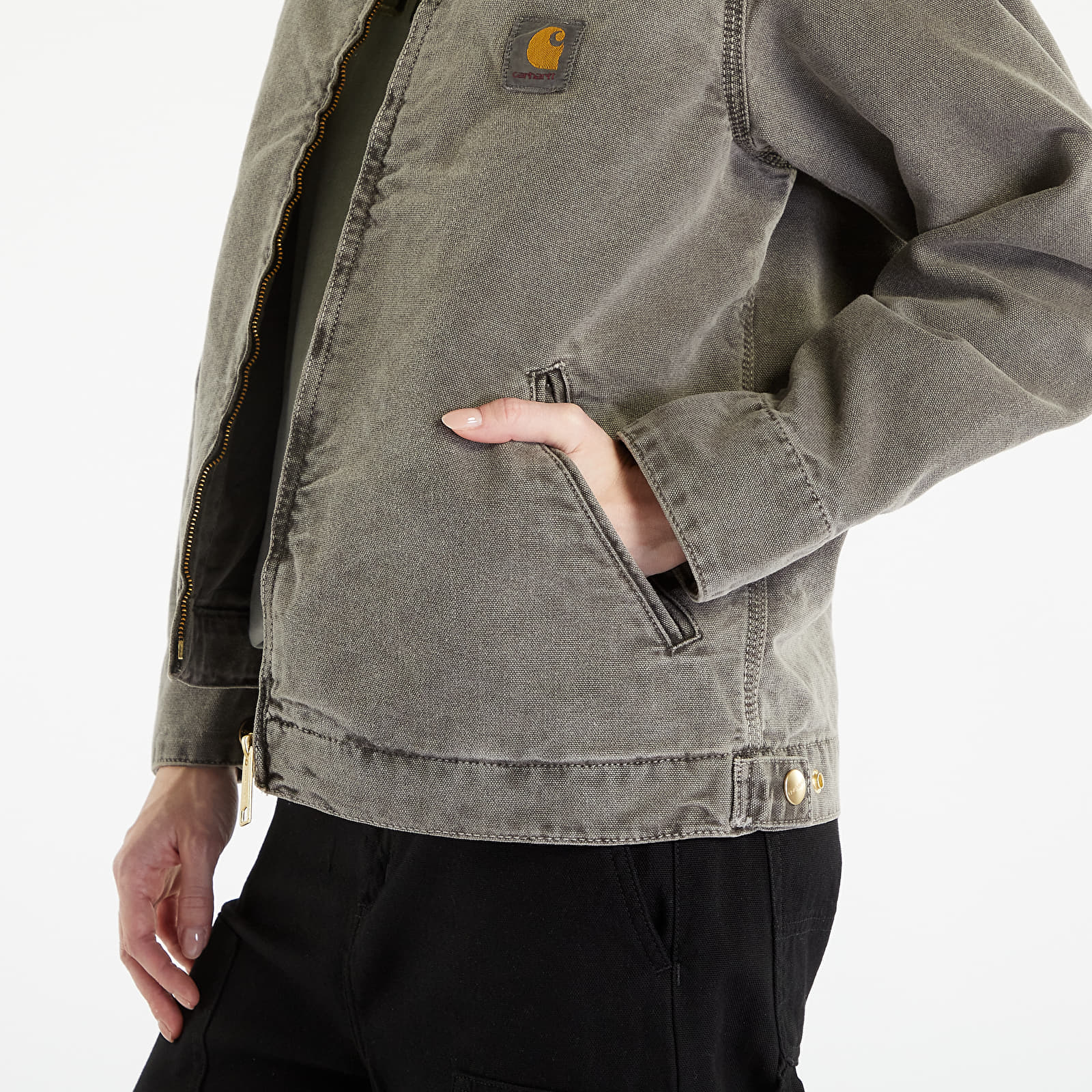 Carhartt WIP Detroit Jacket UNISEX Black/ Black Faded | Queens