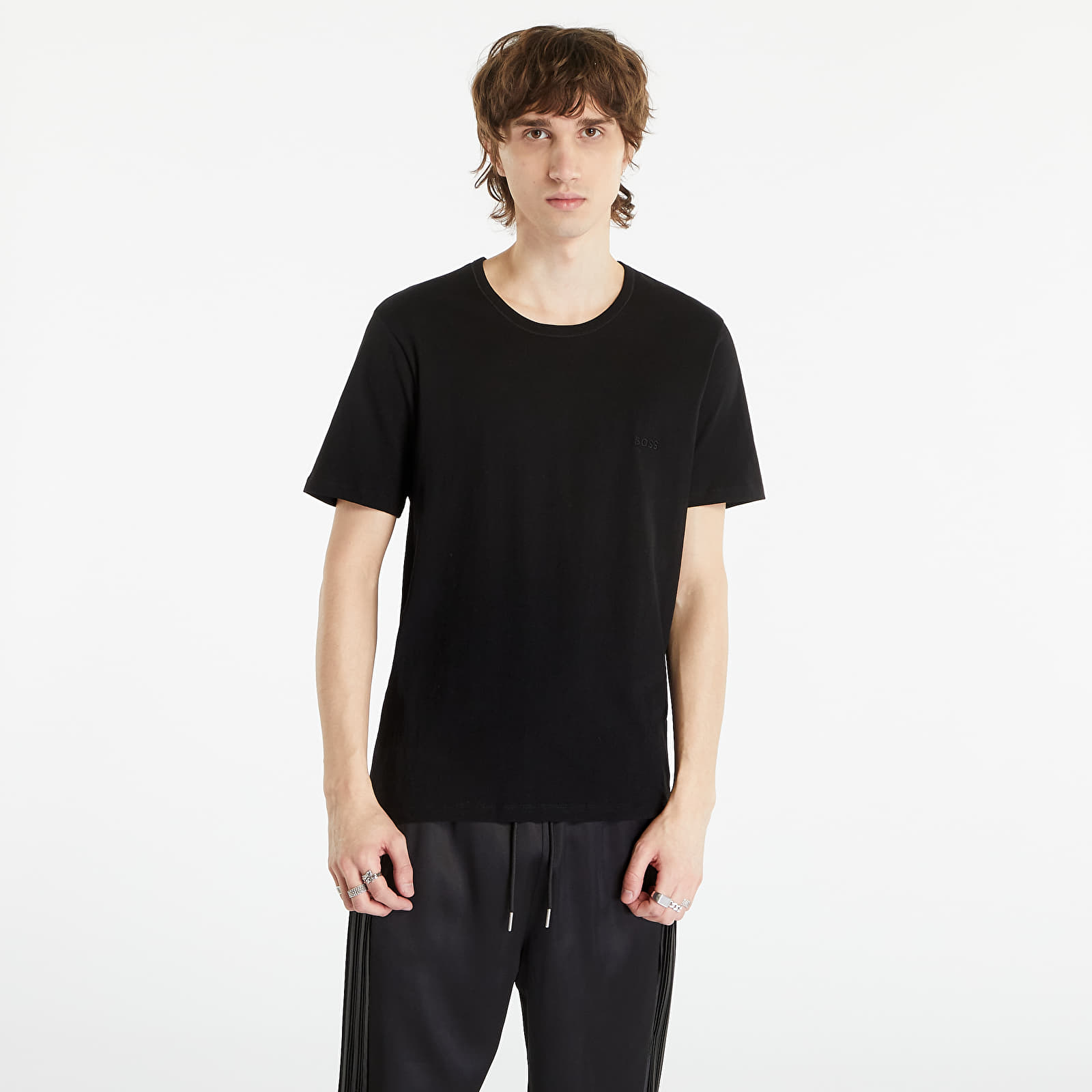 Hugo boss plain black t shirt store