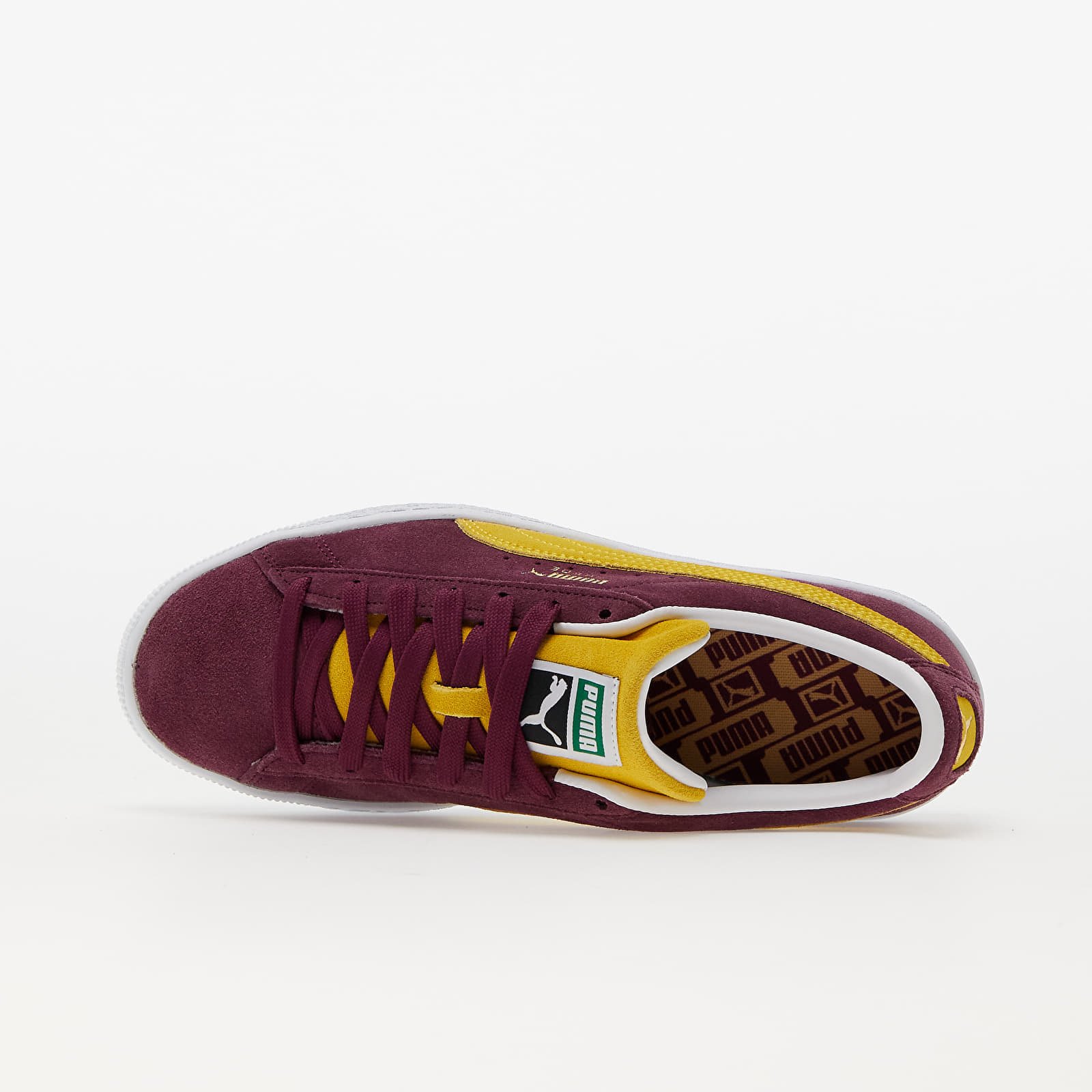 Men s sneakers and shoes Puma Suede Classic XXI Grape Wine Dandelion Puma White Queens