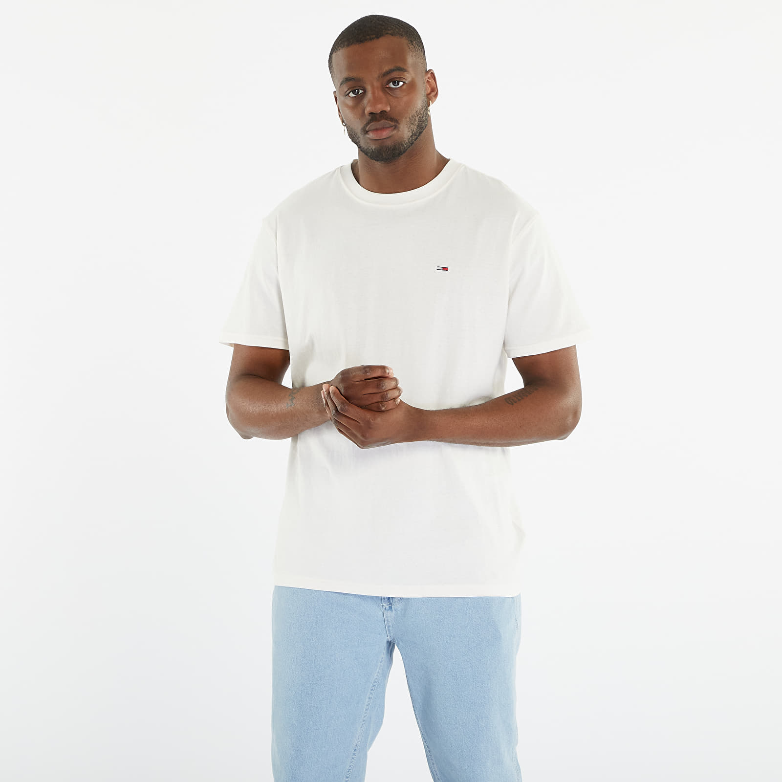 Tričká TOMMY JEANS Classic Solid T-Shirt White