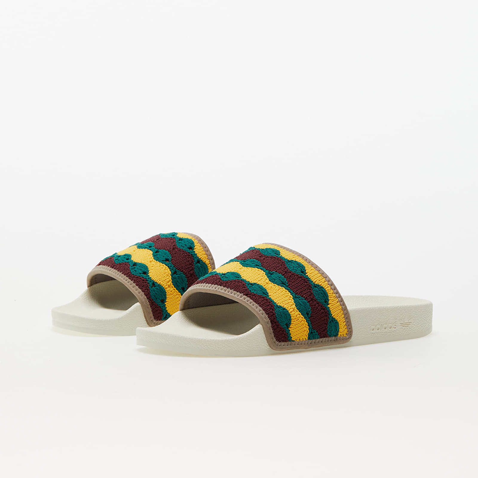 Vīriešu čības un apavi adidas Originals Adilette Off White/ Shale Red/ Chalk Brown