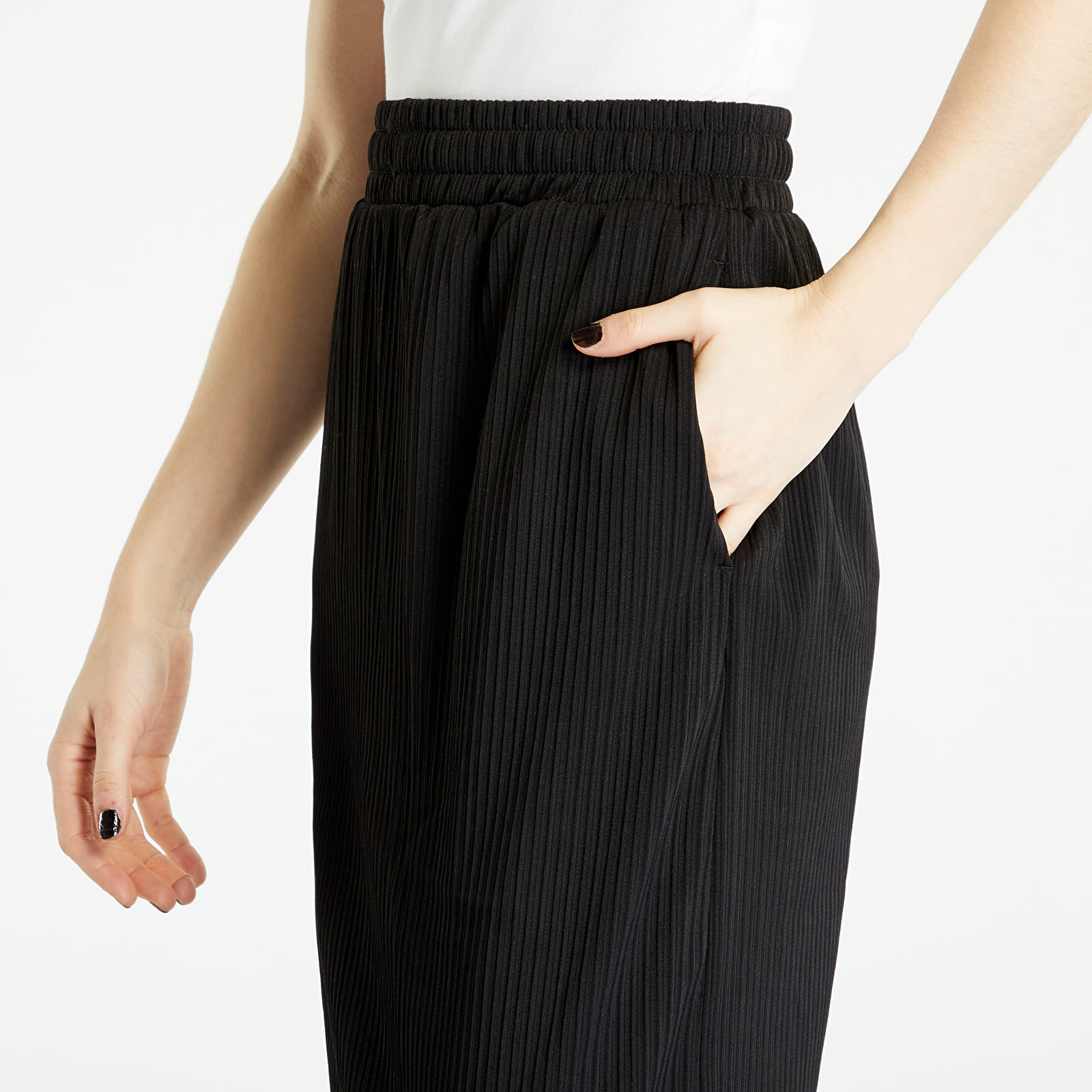 Seelikud Urban Classics Ladies Rib Jersey Midi Skirt Black