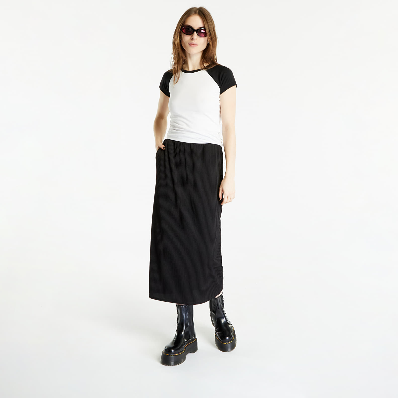 Seelikud Urban Classics Ladies Rib Jersey Midi Skirt Black