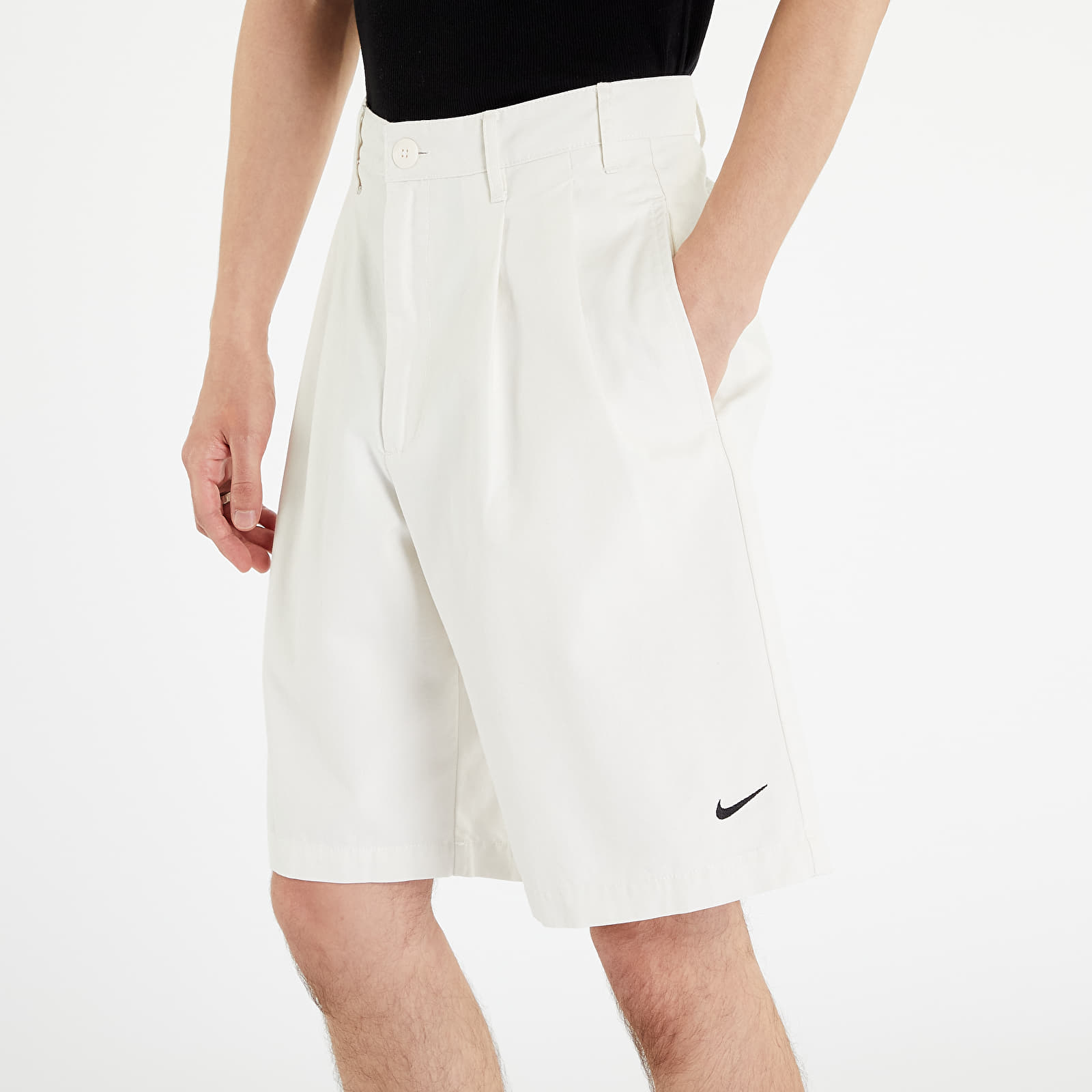 Shorts Nike Life Men s Pleated Chino Shorts Phantom Black Queens