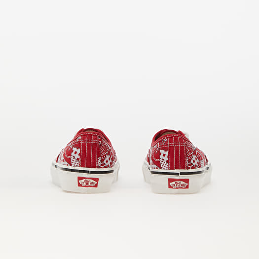 Vans otw repeat authentic red & white shoes top