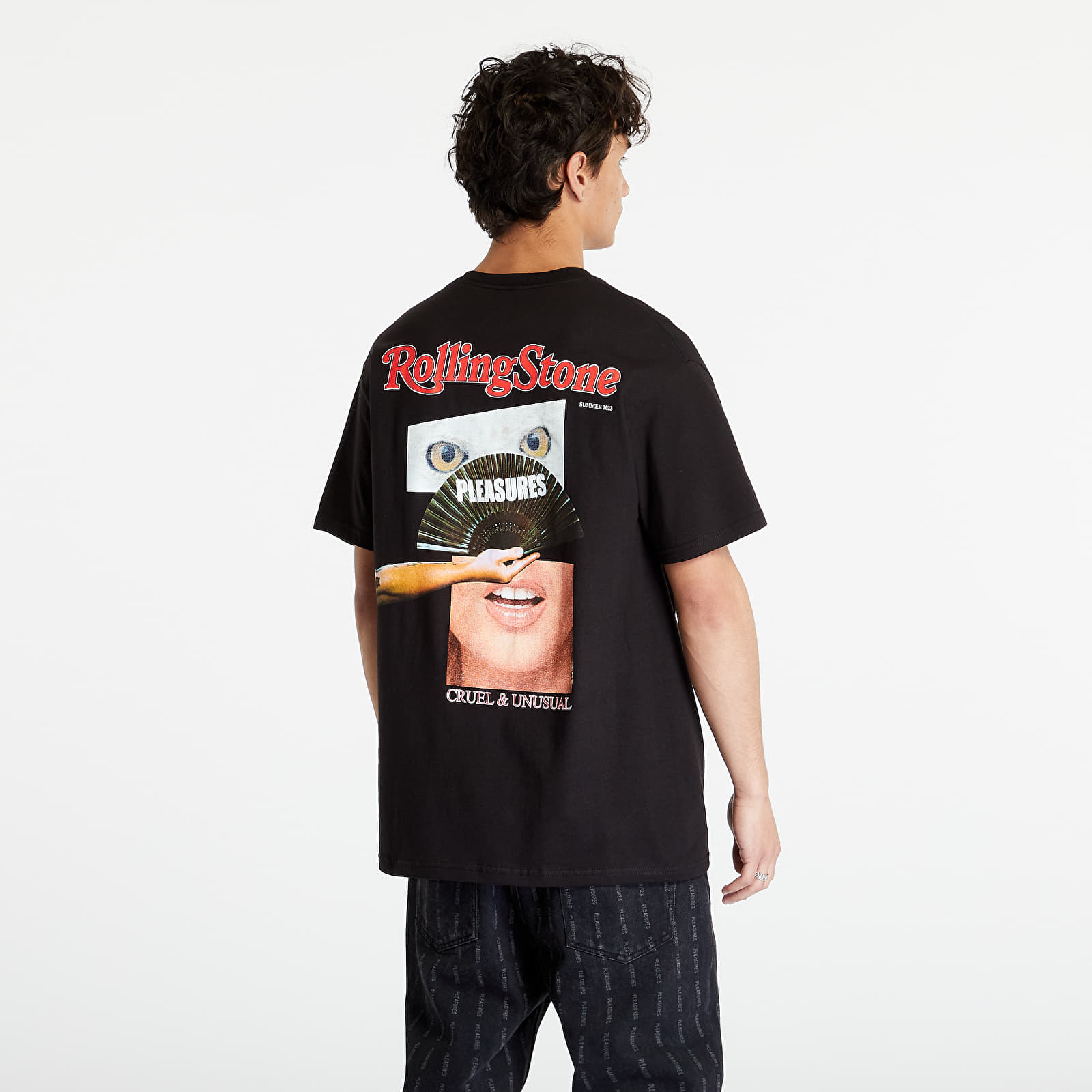 T-Shirts PLEASURES Rolling Stone T-Shirt Black