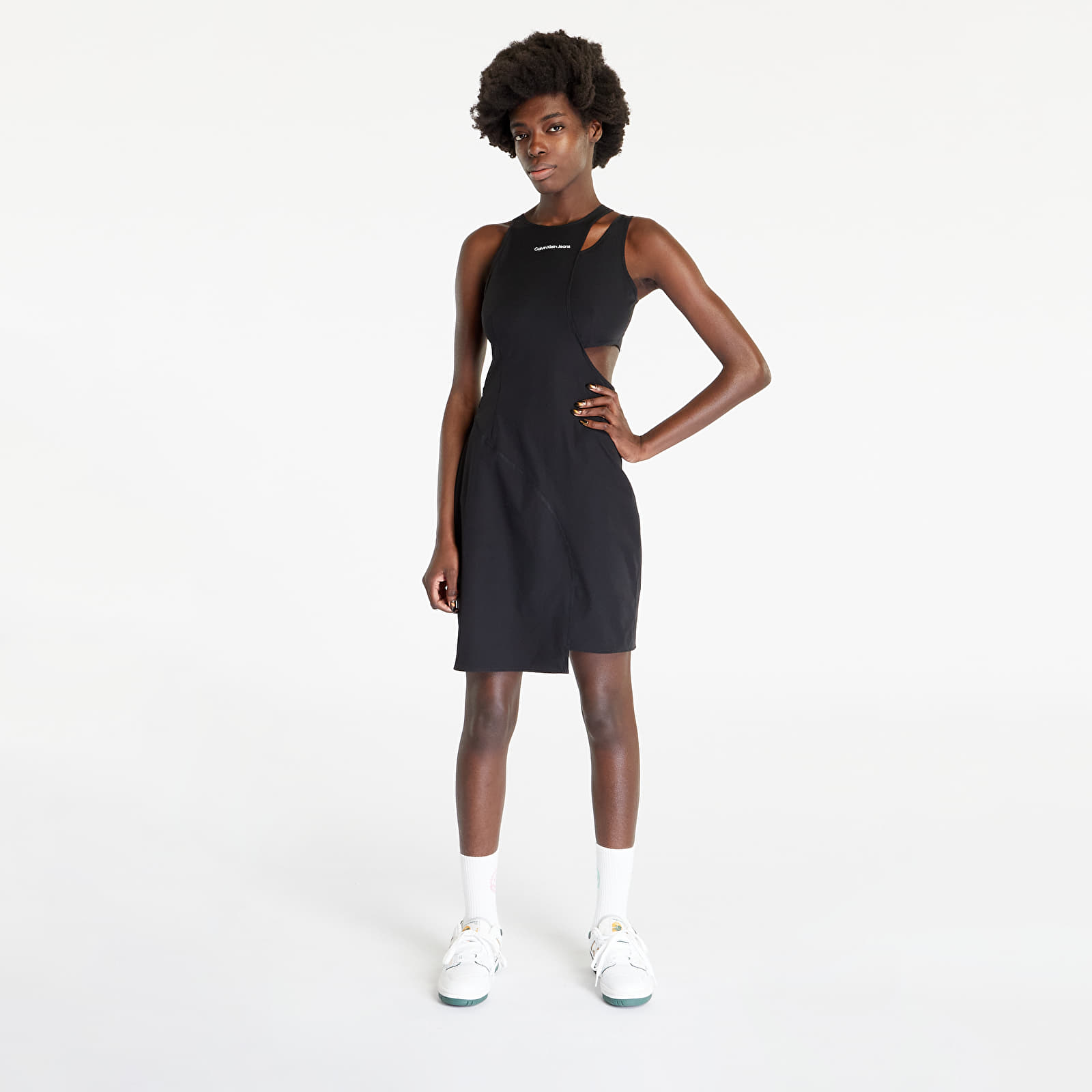 Dresses CALVIN KLEIN JEANS Wrapping Cut Out Dress Black