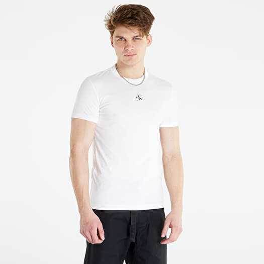 T-shirt CALVIN KLEIN JEANS Micro Monologo Tee S/S Knit Top White