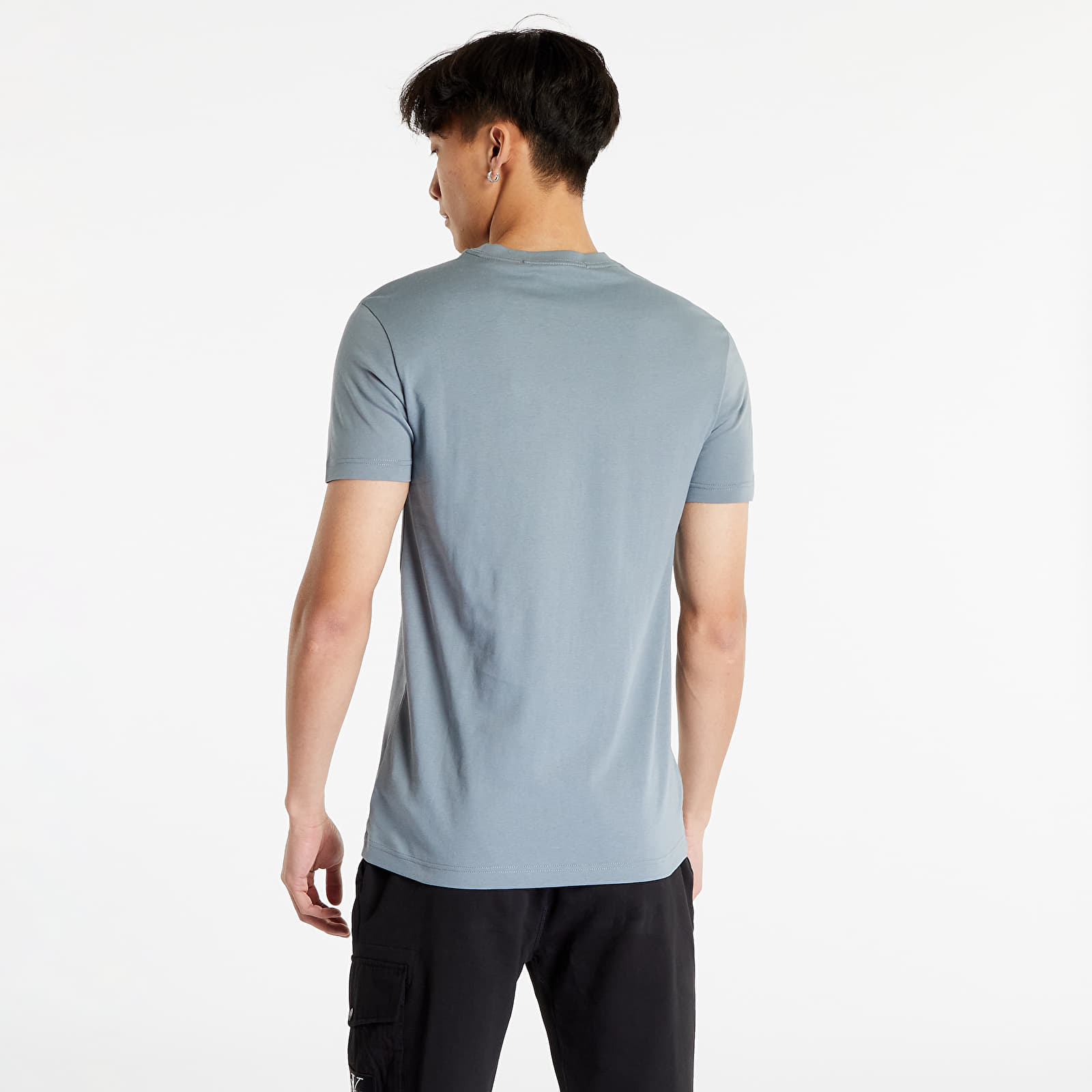 T-shirts CALVIN KLEIN JEANS Micro Monologo Short Sleeve Tee Overcast Grey |  Queens | T-Shirts