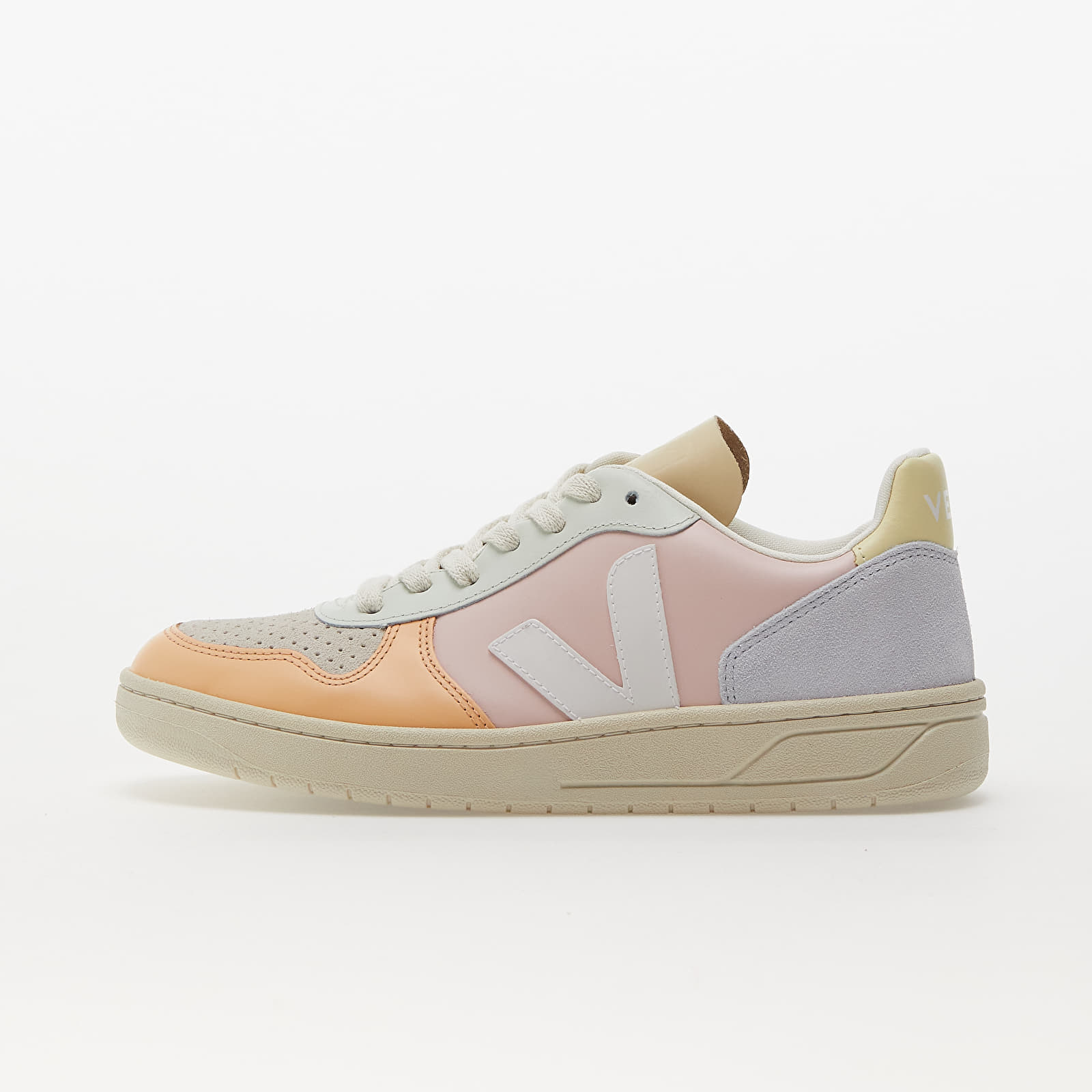 Sneakers und Schuhe für Frauen Veja V-10 Leather W Petale/ White/ Multico
