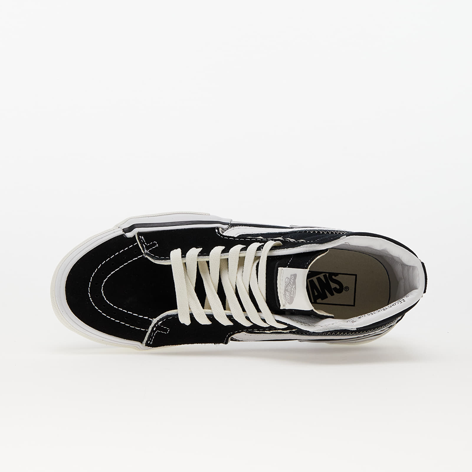 Men's sneakers and shoes Vans SK8-Hi Reconstruct Black/ True White