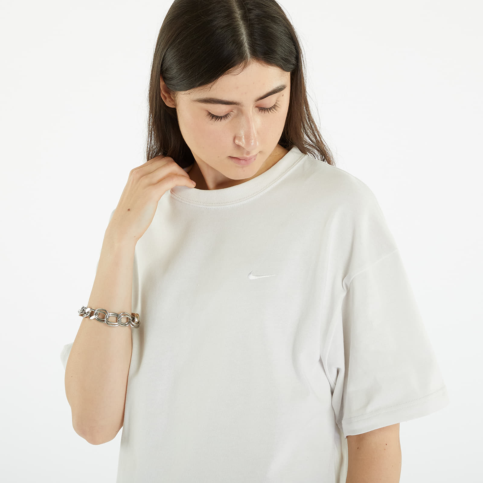 Majice i košulje Nike Solo Swoosh Men's T-Shirt Phantom/ White