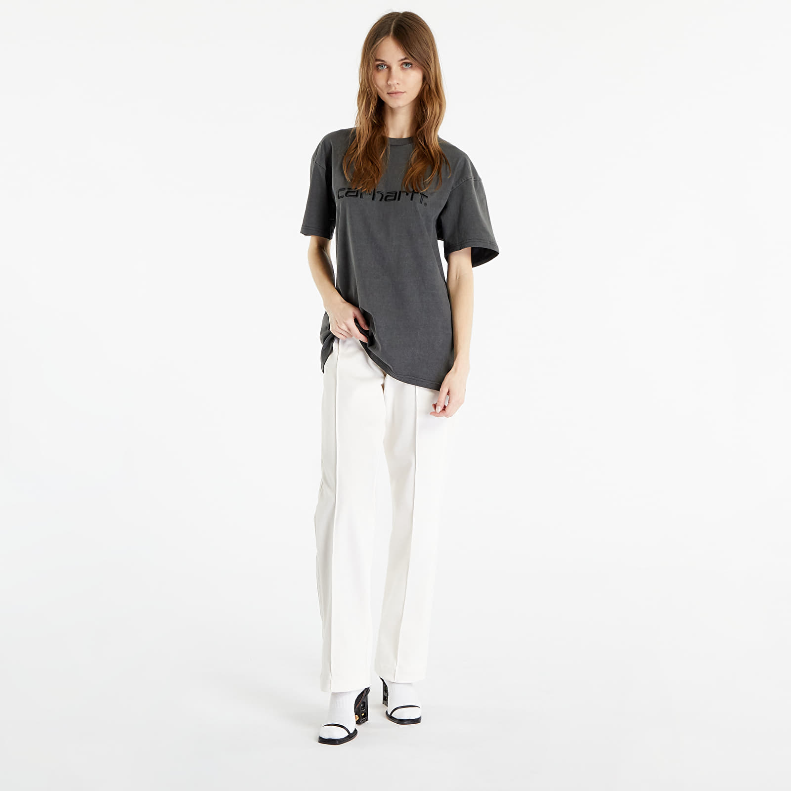   Μπλούζες Carhartt WIP Duster Short Sleeve T-Shirt UNISEX Black Garment Dyed