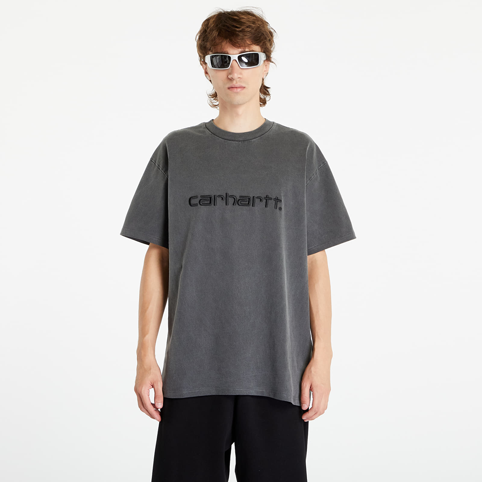   Μπλούζες Carhartt WIP Duster Short Sleeve T-Shirt UNISEX Black Garment Dyed
