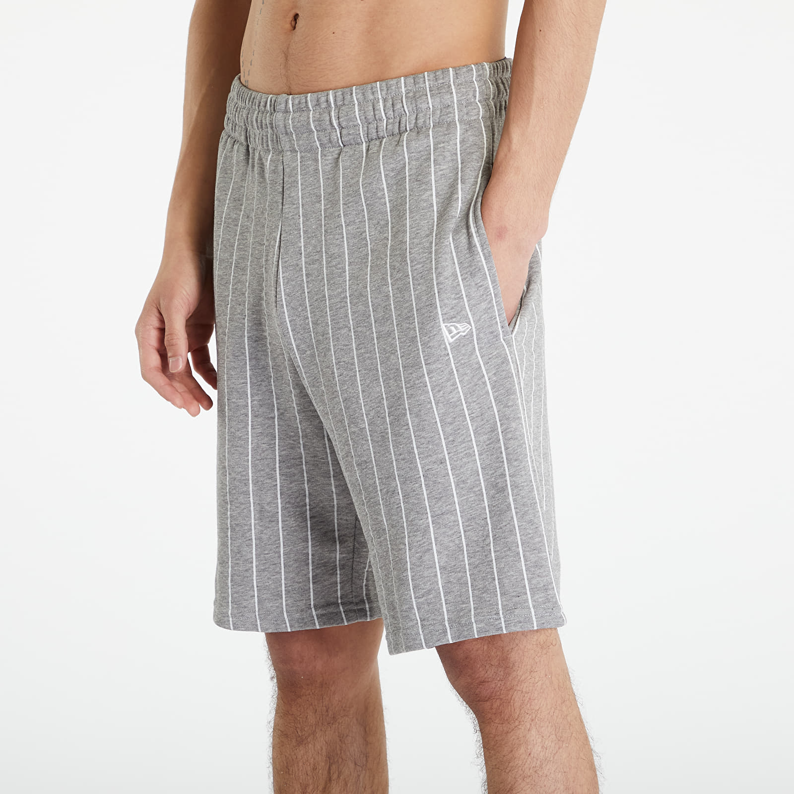 Shorts New Era Pinstripe Shorts Heather Gray/ White
