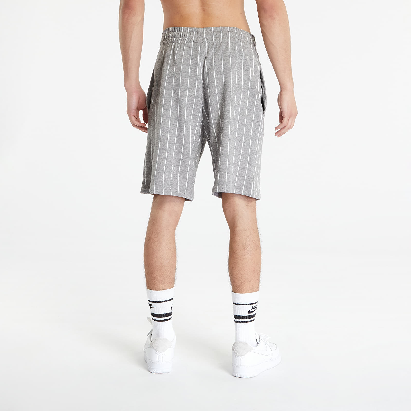 Shorts New Era Pinstripe Shorts Heather Gray/ White