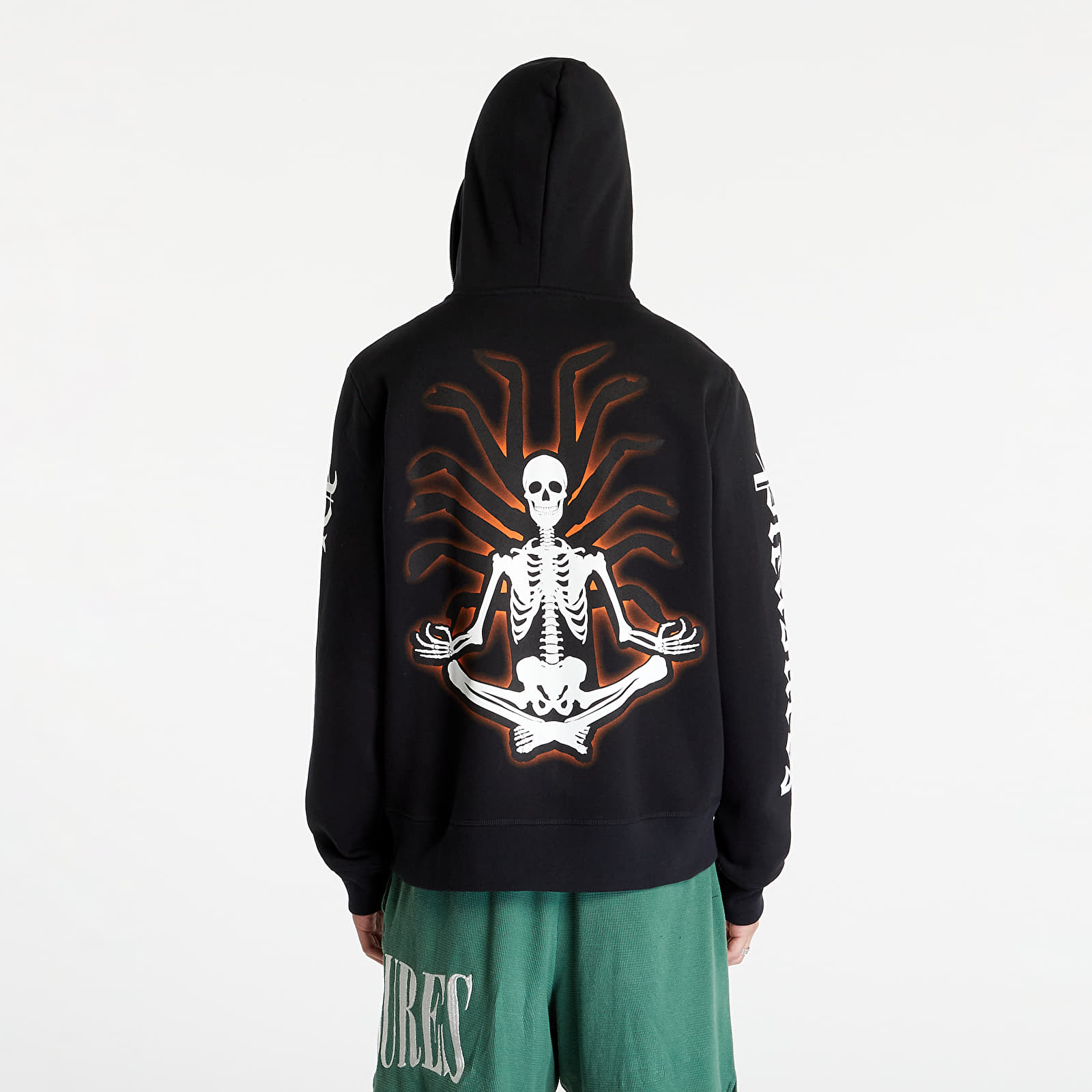 Hoodies and sweatshirts PLEASURES Meditation Zip Hoodie Black Queens