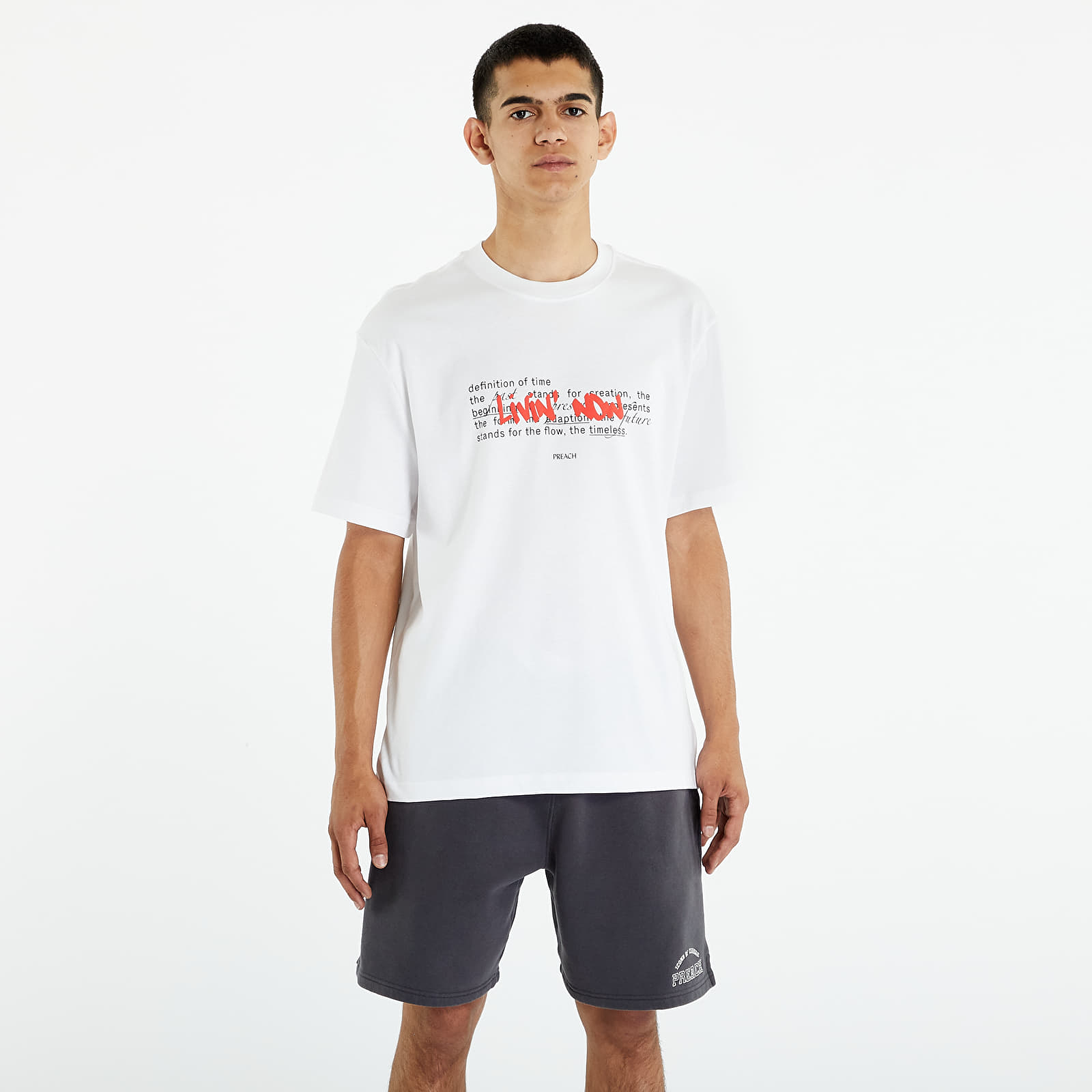 Koszulki PREACH Relaxed Livin now T-shirt White