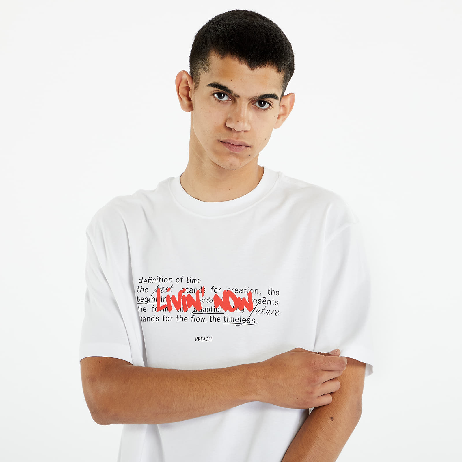 Koszulki PREACH Relaxed Livin now T-shirt White