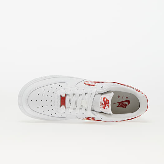 White & red air force 1 07 3 trainers cheap