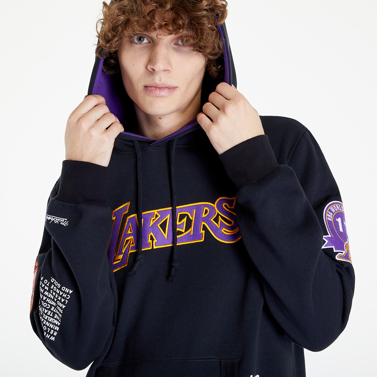 Mikiny Mitchell & Ness Team Origins Fleece Hoody Black