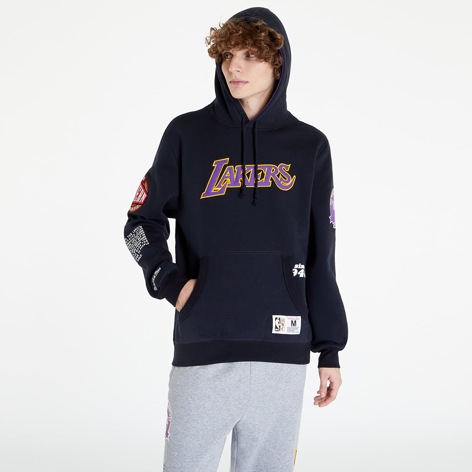 Mikiny Mitchell & Ness Team Origins Fleece Hoody Black