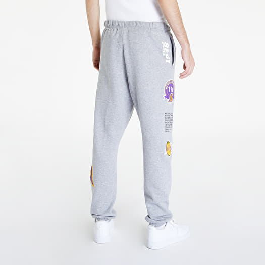 Men's Mitchell & Ness Heather Gray New York Knicks Team Origins Fleece Sweatpants Size: Small