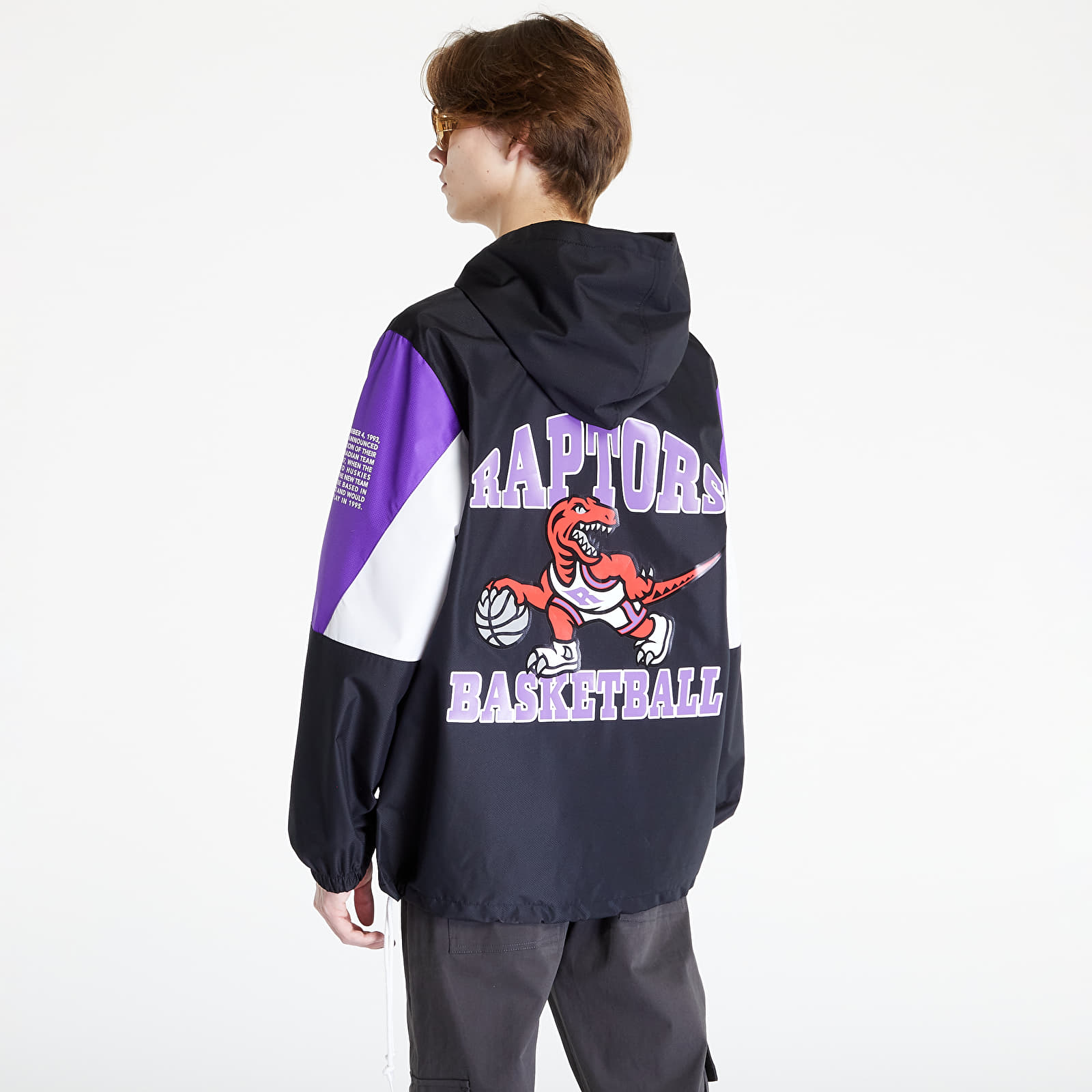 Cortavientos Mitchell & Ness Team Origins Pullover Anorak Black