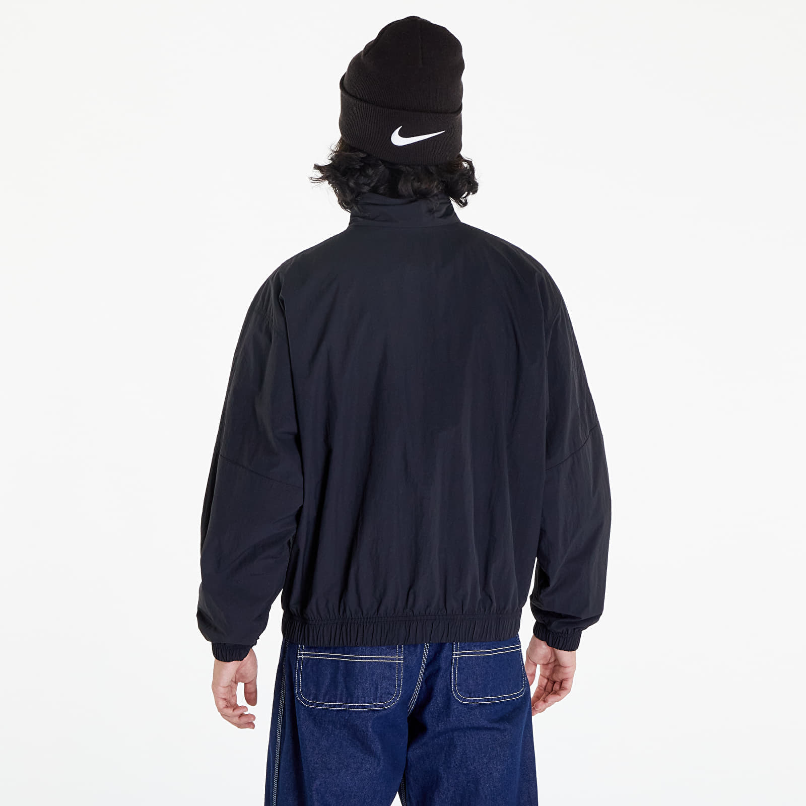 Wiatrówki Nike Sportswear Solo Swoosh Men's Track Jacket Black/ White