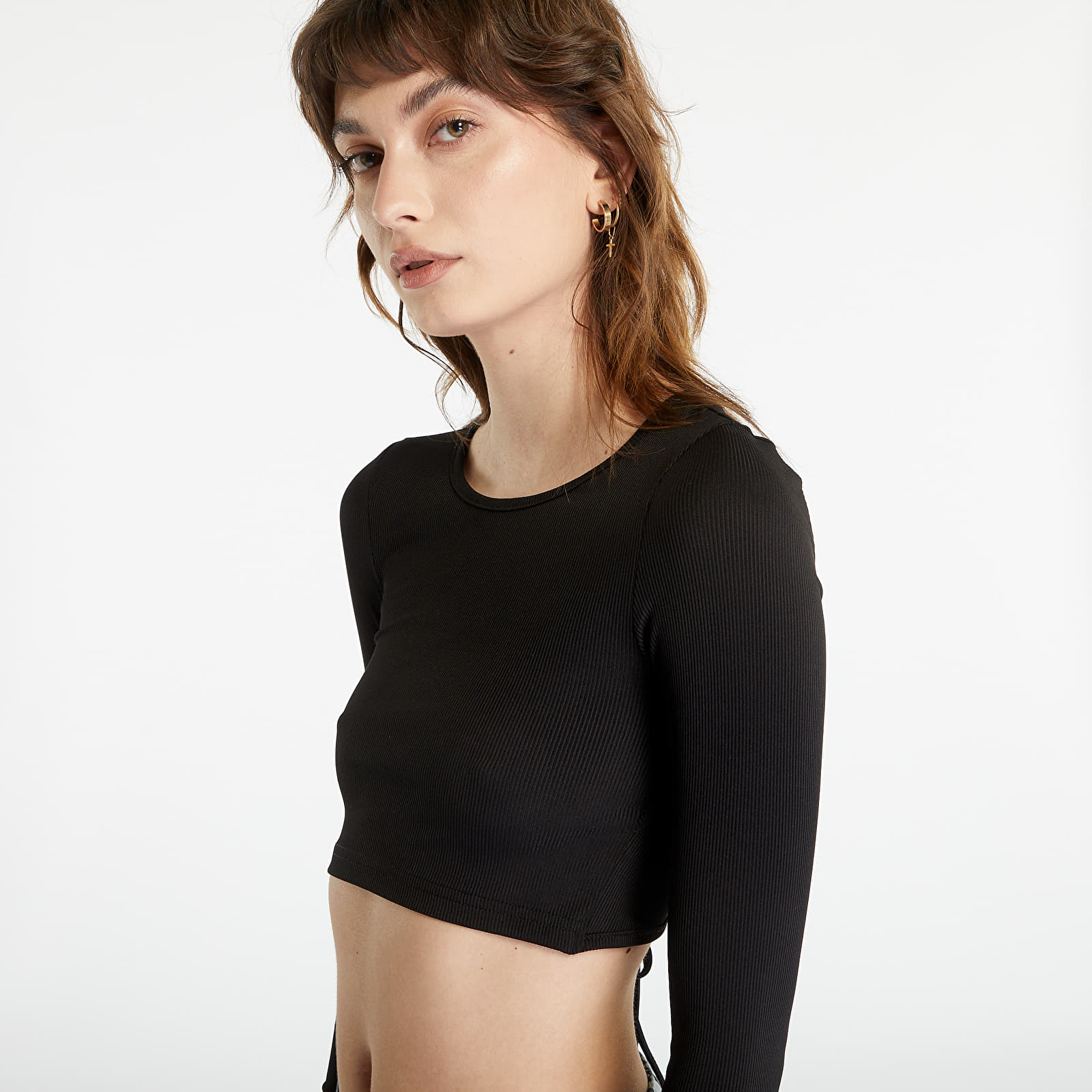 Topy Sixth June Monochrom Crop Top Black