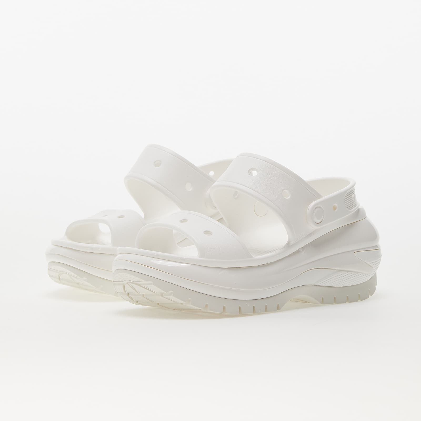 Men's sneakers and shoes Crocs Classic Mega Crush Sandal White
